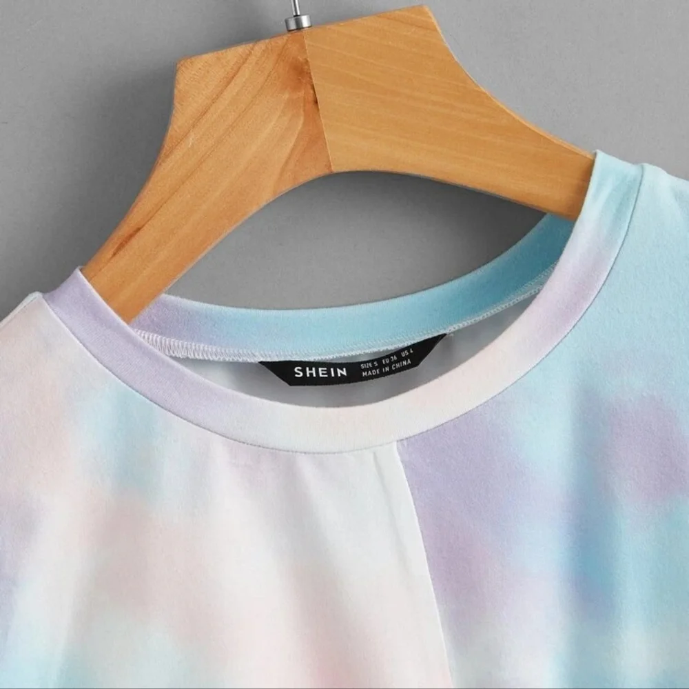 Twist Hem Tie Dye Tee - Picture 4 of 5